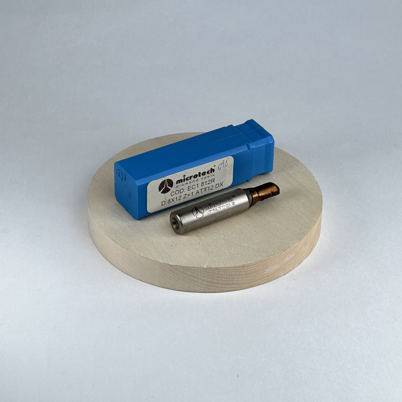 ЕС1 812R Конц фреза алмазная D8x12 z=1 RH