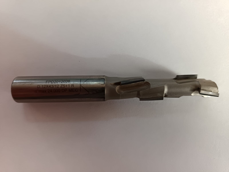 Фреза конц. алм. EC3E1243R DIA 2,5 мм. D12 B43 S12 Z1+1 (5+1) RH